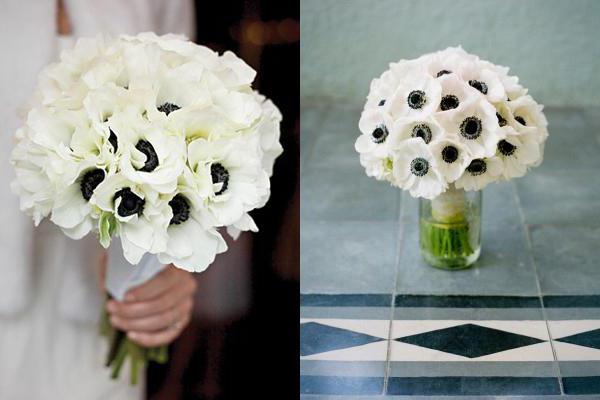 white blue wedding bouquet
