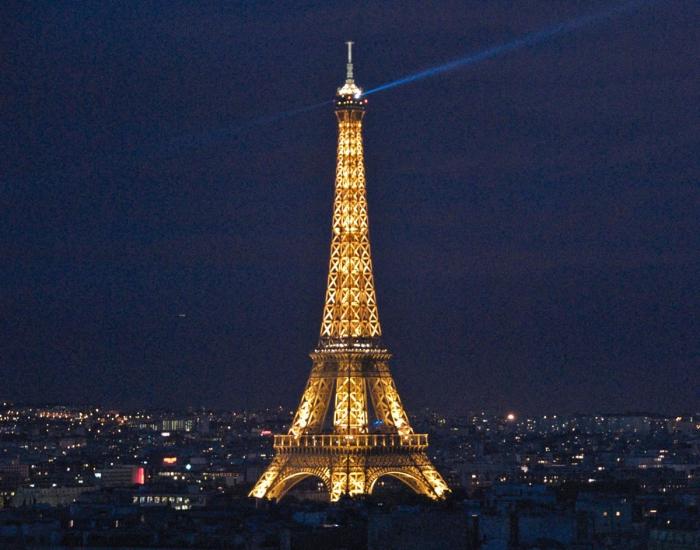 la ville où se trouve la tour Eiffel