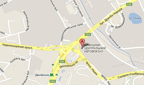 stazione degli autobus kiev come arrivare 