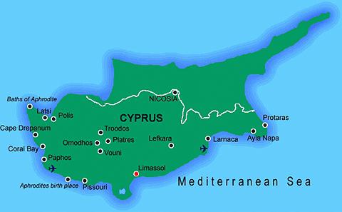 limassol cyprus kaart