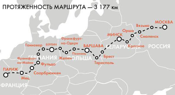 trens de alta velocidade para a Europa de Moscou