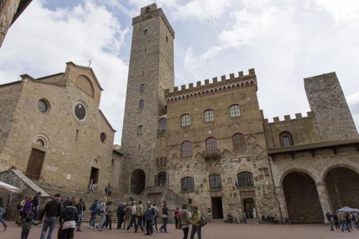 san gimignano toskana italya 