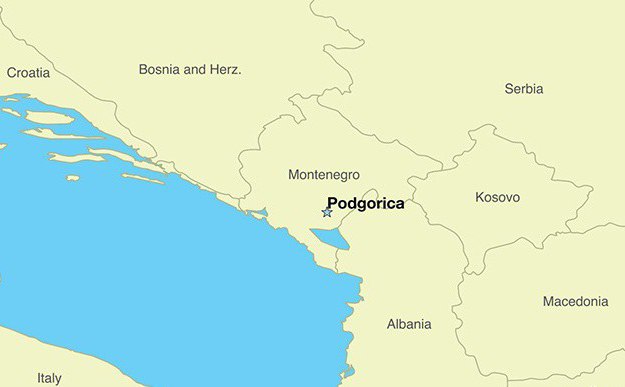 Montenegro, posizione, foto