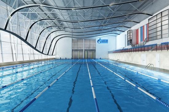 Schwimmbad Gazprom für Veteranen