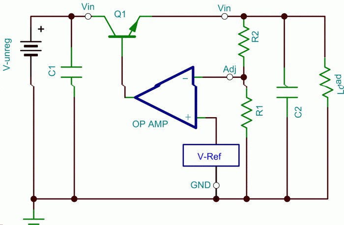 circuit régulateur de tension thyristor 