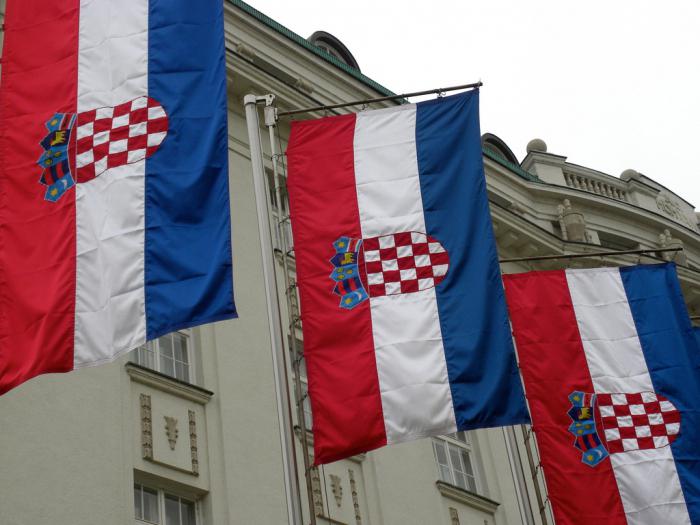 vlag van kroatië foto