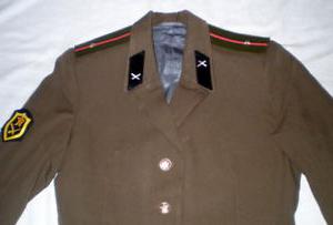 Uniform of the Russian army