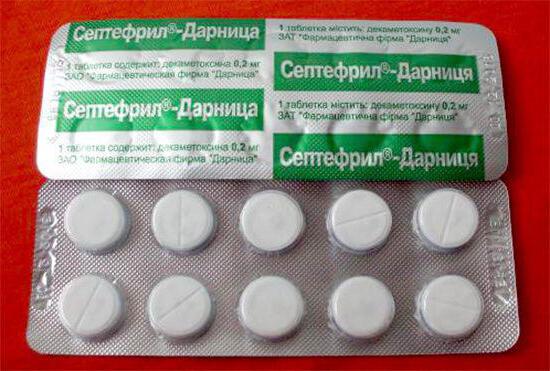Septefril tabletleri