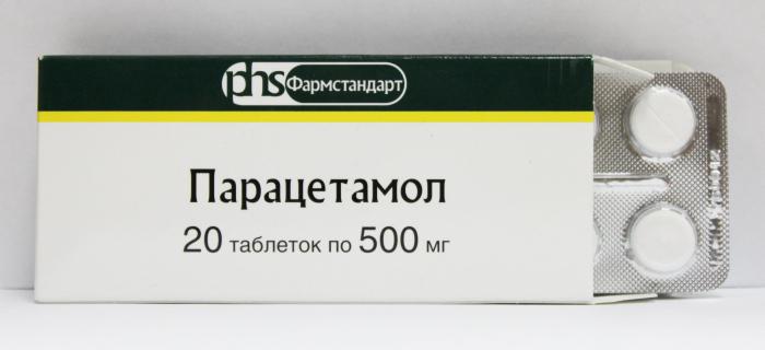 paracetamol mot hodepine