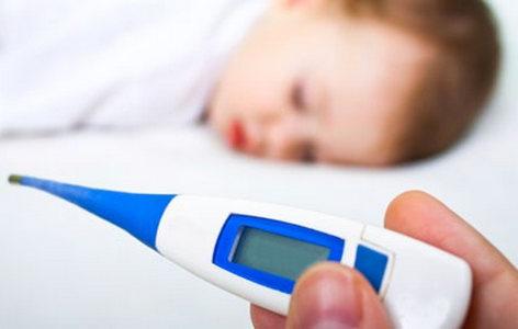 High temperature without symptoms in a child